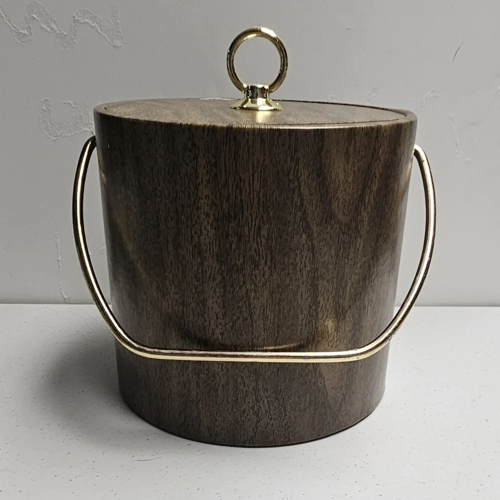 Vintage Insulated Vinyl Ice Bucket